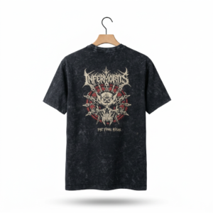 Men’s Black Graphic Printed T-Shirt – Infermorius Design